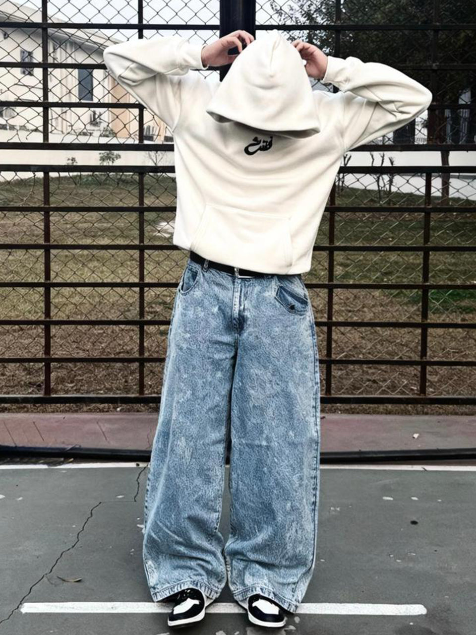 Pullover Street Hoodie (Cream)