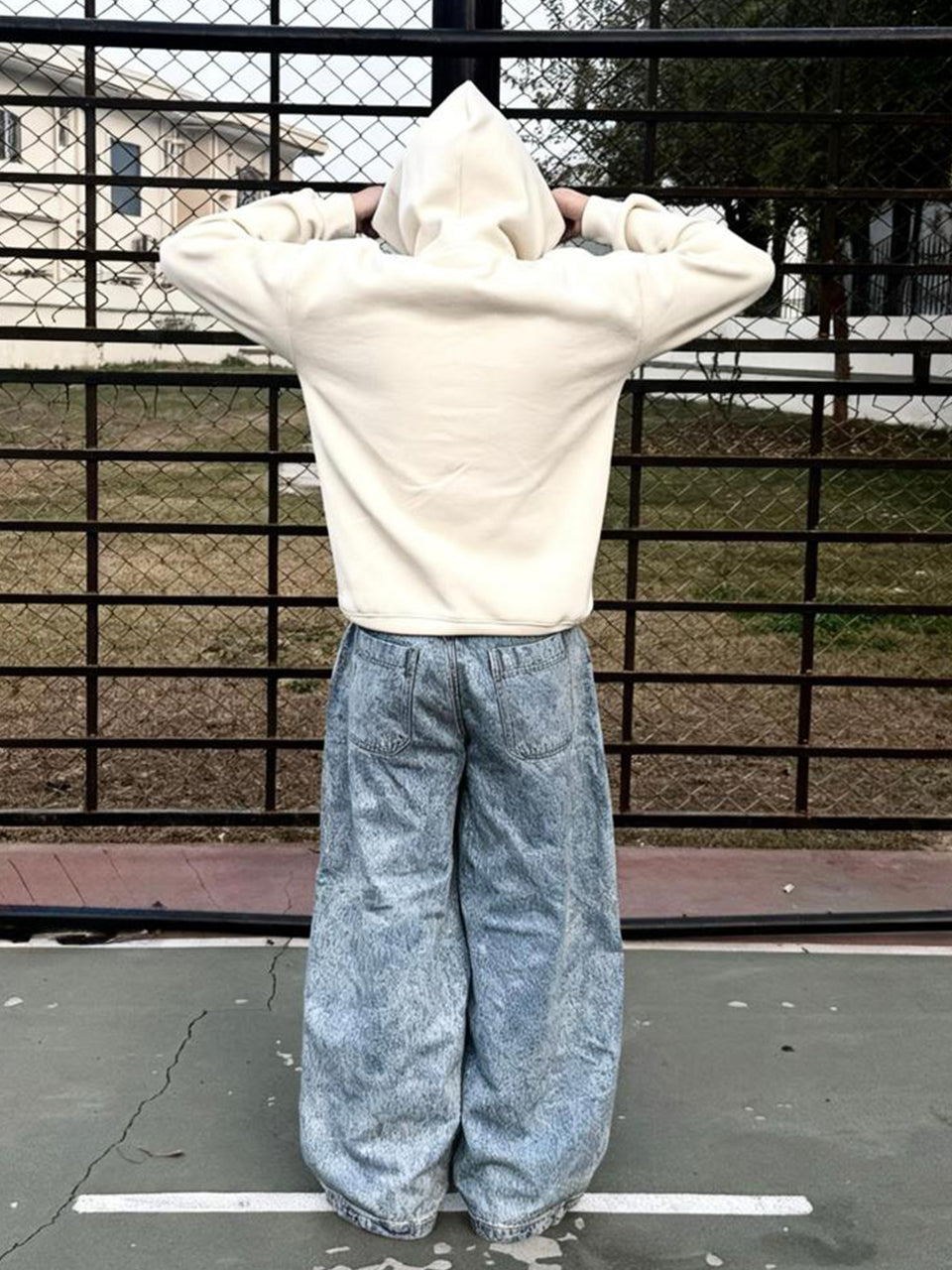 Pullover Street Hoodie (Cream)